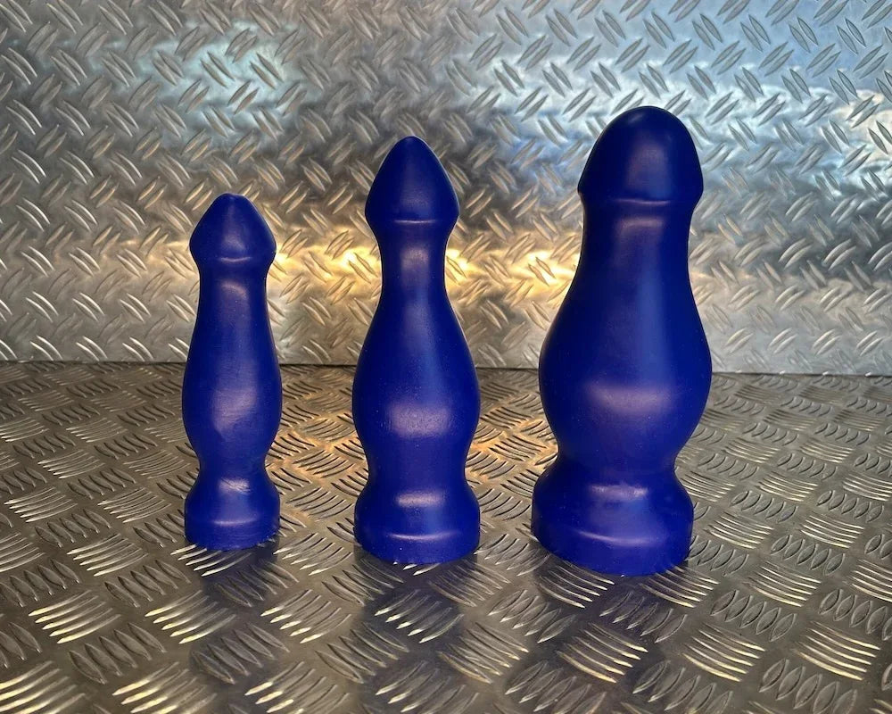Mushroom Head Butt Plug - 3 sizes in Vinyl & Silicone Crackstuffers Mushroom Head Butt Plug - 3 sizes in Vinyl & Silicone Crackstuffers